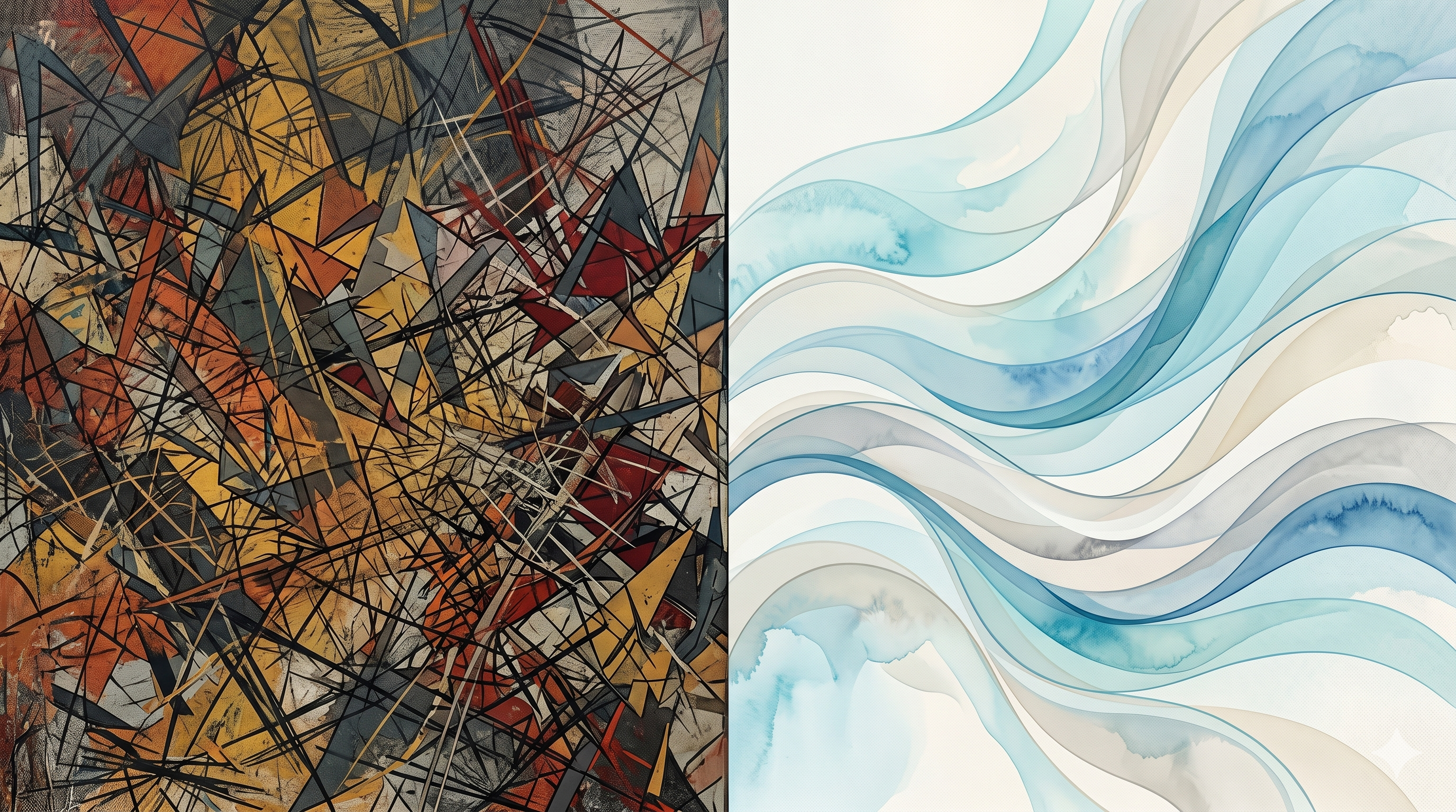 The gap between chaos and calm